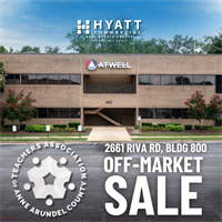 News Release: 8/19/2025 Hyatt Commercial Brokers Off-Market Sale of 2661 Riva Road Office Building in Annapolis