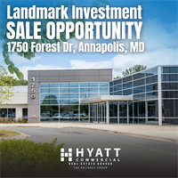 News Release: 9/16/2025 Hyatt Commercial Announces Landmark Investment Sale Opportunity at 1750 Forest Drive in Annapolis