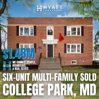 Hyatt Commercial Sells Six-Unit Multi-Family in Old Town College Park