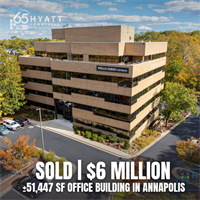 Hyatt Commercial Represents Seller in $6 Million Annapolis Office Sale