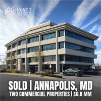 Hyatt Commercial Announces Annapolis Property Sales