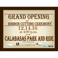 Calabasas Park and Ride Ribbin Cutting Ceremony
