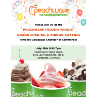 Peachwave Frozen Yogurt Grand Opening & Ribbon Cutting Ceremony