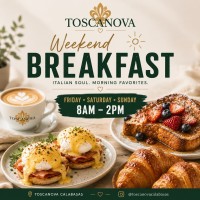 Toscanova Now Open for Breakfast!