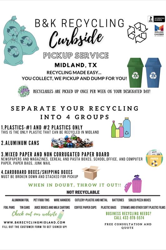 Recycling in Midland Info Sheet