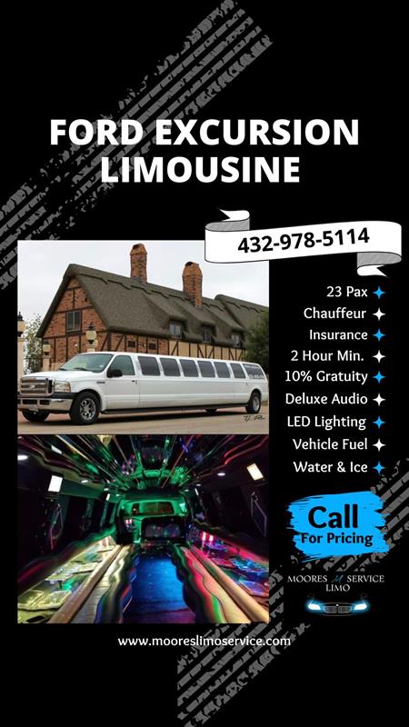 23 Passenger Ford Excursion Limo