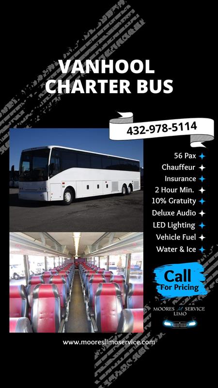 56 Passenger Vanhool Charter Bus