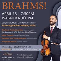 APRIL SYMPHONY CONCERT TO SHOWCASES SIDE BY SIDE WITH LOCAL STUDENTS