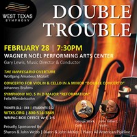 WEST TEXAS SYMPHONY KICKS OFF 2026 WITH “DOUBLE TROUBLE”