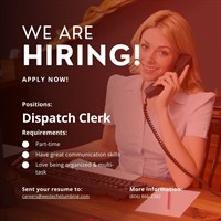 PART-TIME DISPATCHER WANTED