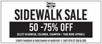 Barefoot Sidewalk Sale