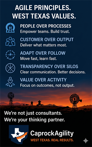 Agile Principles West Texas Values