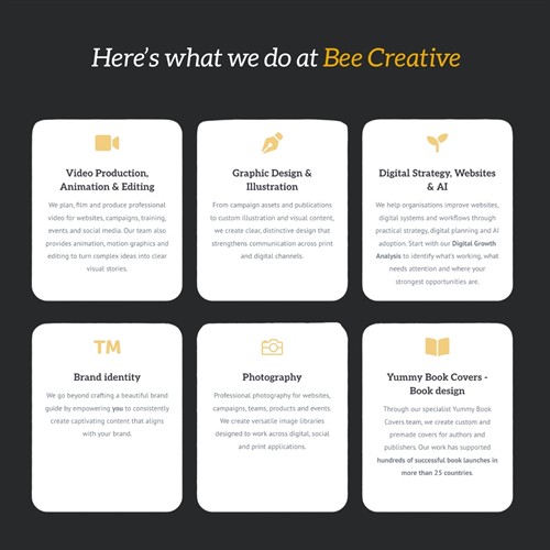 What does Bee Creative do?