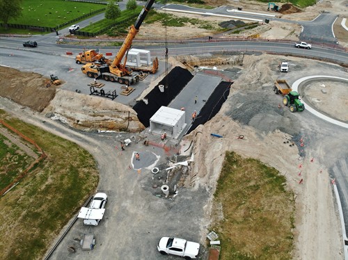 Construction of the C2/C3 Roundabout - Cambridge