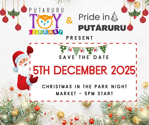 2025 Pride in Putaruru Chrismas Celebration in collaboration with Putaruru Toy Library