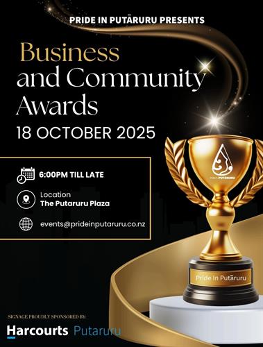 2025 Pride In Putaruru Business and Community Awards