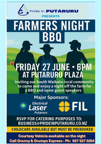 2025 Pride In Putaruru Farmers BBQ