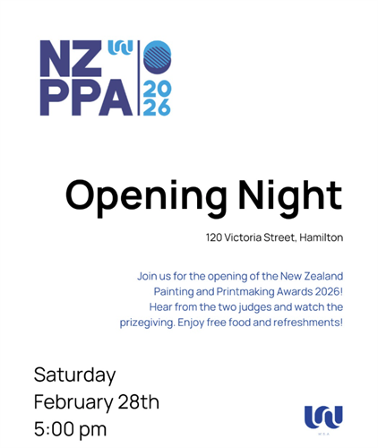 NZPPA 2026 | NZ Painting & Printmaking 2026 - Opening Event info
