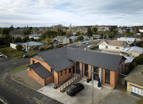 River Road offices. Winner of NZIA Heritage Award 2026.