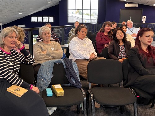 Schools from the Waikato, Auckland an Bay of Plenty joined the session