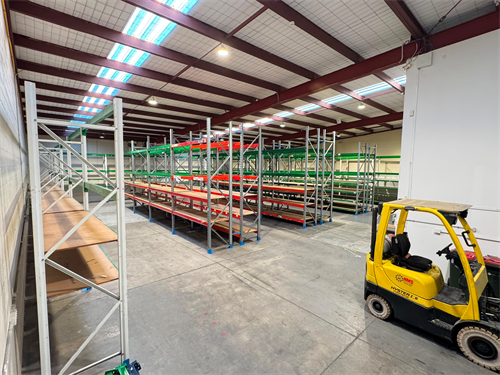 Used Racking re-positioned