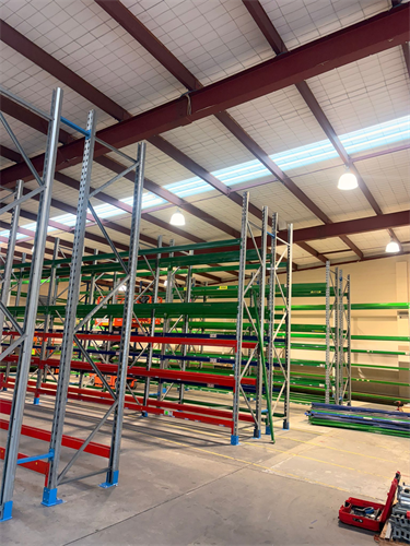 Used Racking re-positioned