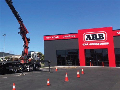 ARB Flagship Store External Lit Signage and Acrylic Lettering
