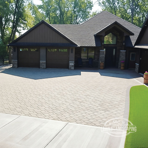 Permeable Paver Stone Driveway