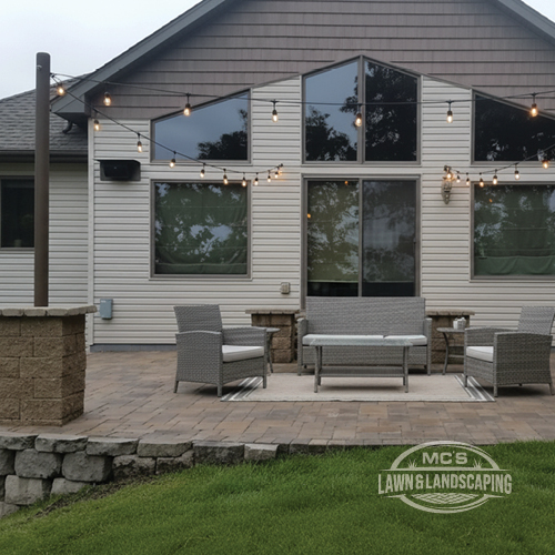 Paver Stone Patio and Retaining Wall