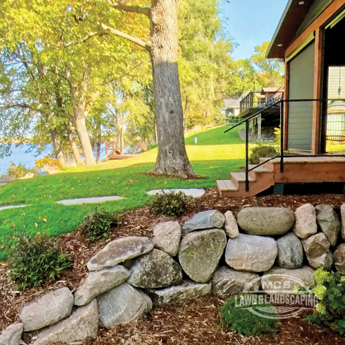 Boulder Retaining Wall