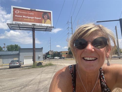 Fun seeing yourself on a billboard when you drive by!