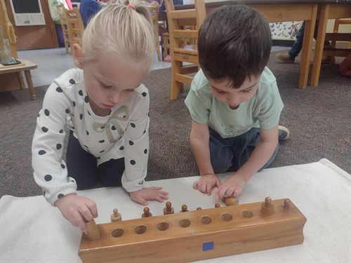 Sensorial materials refine coordination, concentration, and early cognitive development.