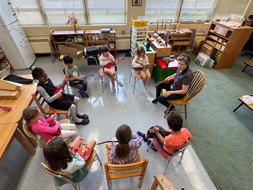 Music brings students together to build rhythm, listening skills, and joyful community.