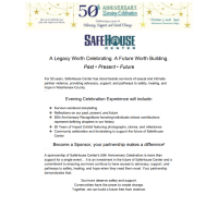 Help Build the Next Chapter of SafeHouse Center on October 7