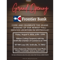 Grand Opening - Ribbon Cutting for Frontier Bank