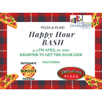 Thursday Virtual Happy Hour BASH - Pizza & Plaid 