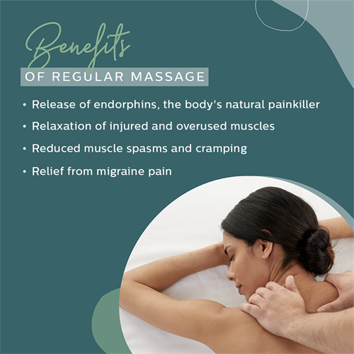 Regular Massage has many benefits