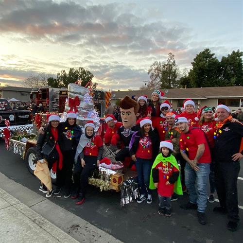 The Perfect Star HVAC family at the Brentwood Holiday Parade 2019