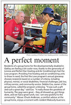 Prefect Star HVAC The Press Feel The Love 2019 Article Prefect Star HVAC The Press Feel The Love 2019 Article