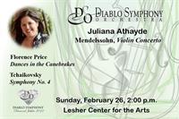 Diablo Symphony with Juliana Athayde in Mendelssohn Violin Concerto, Tchaikovsky's Fourth, and more!