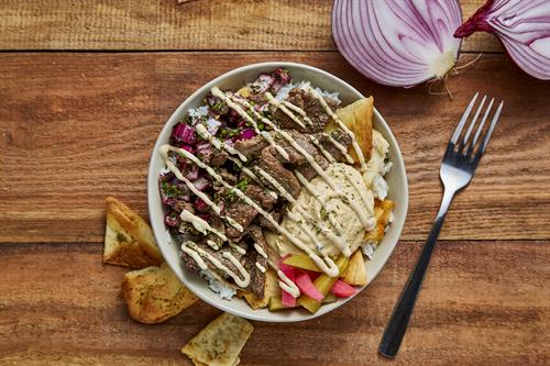 Beef Fatteh Bowl Beef Fatteh Bowl