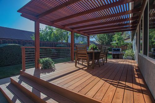 Rustic Red Deck