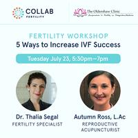 5 Ways to Increase IVF Success from two Fertility Experts - Free Workshop with an IVF Doctor and an Acupuncturist