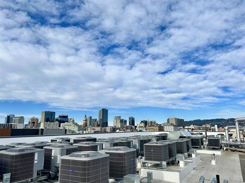 Bay Area rooftops tell a story of hard work & innovation. These HVAC systems may be out of sight, but they keep buildings comfortable and running smoothly all day, every day.