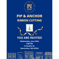 Ribbon Cutting Ceremony with Pip & Anchor
