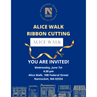 Ribbon Cutting Ceremony with Alice Walk