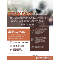 Speak Easy: Ten Quick Tips to Take Your Podium Presence to the Next Level with Marsha Egan