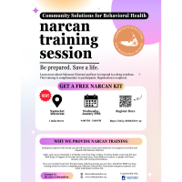 Naloxone (Narcan) Training: How to Respond to a Drug Overdose Presented by Community Solutions for Behavioral Health