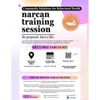 Naloxone (Narcan) Training: How to Respond to a Drug Overdose Presented by Community Solutions for Behavioral Health