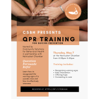 QPR (Suicide Prevention) Training with Community Solutions for Behavioral Health